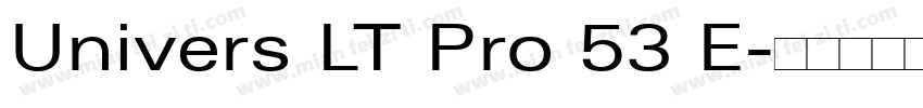 Univers LT Pro 53 E字体转换